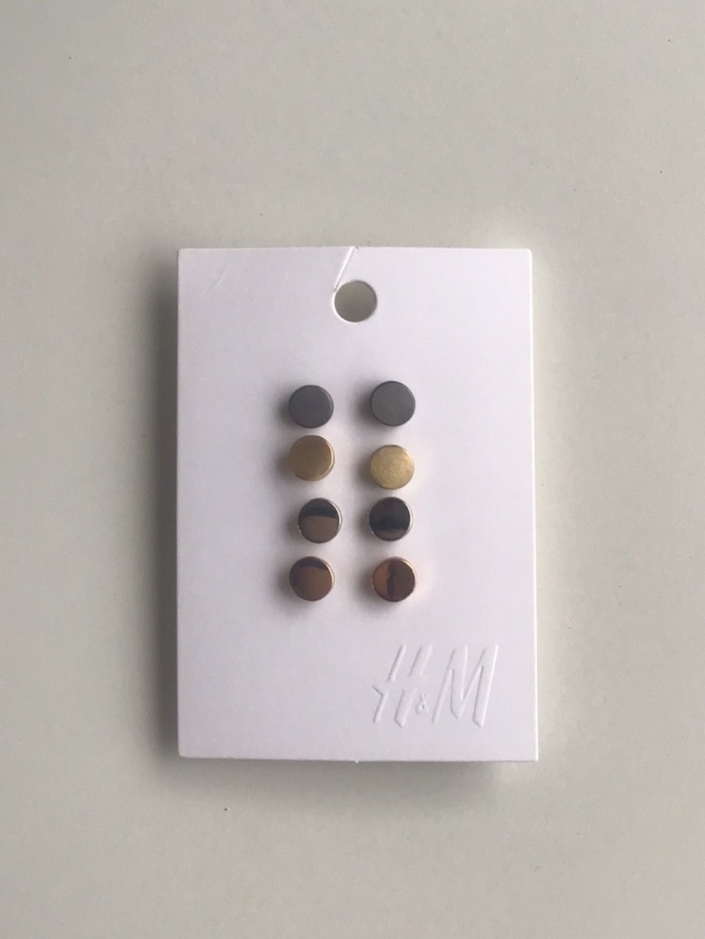 Minimalist circle stud tiny small earrings